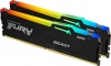 Фото товара Модуль памяти Kingston Fury DDR5 64GB 2x32GB 5600MHz Beast RGB AM5 Black (KF556C36BBEAK2-64)
