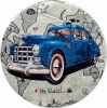 Фото товара Коврик для гостиной Karaca Home Bluecar хлопок + полиэстер 100x100 см (svt-2000022316644)