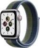 Фото товара Смарт-часы Apple Watch SE 40mm GPS+Cellular Silver Aluminium/ Abyss Blue/Moss Green (MKQM3)