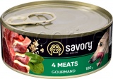 Фото Корм для собак Savory Dog Gourmand 4 вида мяса 100 г (30372)