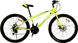 Фото Велосипед CrossBike Spark D-Steel 2022 Neon Yellow 24" рама - 11" (24CJPr-004454)