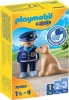 Фото товара Конструктор Playmobil 1.2.3 Полицейский с собакой (70408)