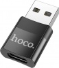 Фото товара Переходник USB AM -> Type-C Hoco UA17 Black (6931474762009)