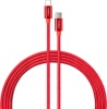 Фото товара Кабель USB Type-C -> USB Type-C Vinga Nylon 60W 1 м Red (VCDCCCM531)