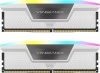 Фото товара Модуль памяти Corsair DDR5 32GB 2x16GB 6000MHz Vengeance RGB White (CMH32GX5M2B6000C40W)