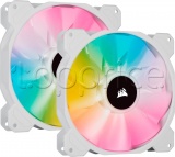 Фото Набор вентиляторов Corsair iCUE SP140 RGB Elite White Dual Pack (CO-9050139-WW)