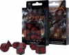 Фото товара Набор кубиков для настольных игр Q-Workshop Dragons Black Red (SDRA06)