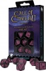 Фото товара Набор кубиков для настольных игр Q-Workshop Call of Cthulhu 7th Edition Black Magenta (SCTR3P)