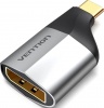 Фото товара Адаптер USB Type C -> DisplayPort Vention Black/Silver (TCCH0)