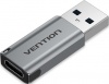 Фото товара Адаптер USB3.2 Gen1 -> Type C F Vention Gray (CDPH0)