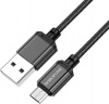 Фото товара Кабель USB -> micro-USB Borofone BX87 Sharp 1 м Black (BX87MB)