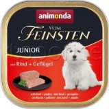 Фото Консервы для собак Animonda Vom Feinsten Junior With Beef + Poultry 150 г (AM-82620)
