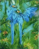 Фото товара Рисование по номерам Strateg Синие попугаи (GS001)