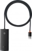 Фото товара Концентратор USB3.2 Gen1 Baseus Lite Series 4-in-1 Black (WKQX030101)