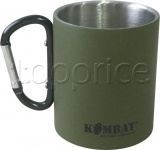 Фото Кружка KOMBAT Carabiner Mug Stainless Steel 330 мл Olive (kb-cmss-olgr)