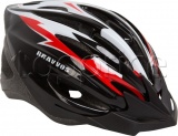 Фото Шлем велосипедный Bravvos HEL127 size L Black/White/Red (HEAD-034)