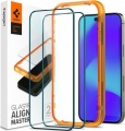 Фото Защитное стекло для iPhone 14 Pro Spigen Glas tR Align Master FC Black 2 Pack (AGL05216)