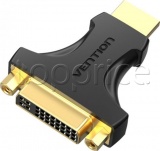 Фото Адаптер HDMI -> DVI F/M Vention Black (AIKBO)