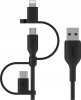 Фото товара Кабель USB -> Lightning/micro-USB/Type C Belkin Boost 1 м Black (CAC001bt1MBK)