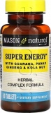 Фото Комплекс Mason Natural Супер Энергия с гуараной, женьшенем и орехом кола 60 таблеток (MAV11965)