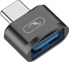Фото товара Переходник USB Type C ->USB 3.2 Gen1 SkyDolphin OT05 Mini Black (ADPT-00029)