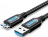 Фото товара Кабель USB -> micro-USB Vention 0.25 м Black (COPBC)