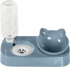 Фото товара Миска для котов Taotaopets двойная с автоматической поилкой СВ02 Blue
