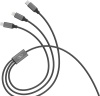 Фото товара Кабель USB -> Lightning/microUSB/Type-C SkyDolphin S63E 1.2 м Black (USB-000625)