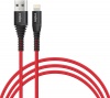 Фото товара Кабель USB -> Lightning Intaleo CBRNYL1 1.2м Red (1283126559471)