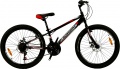 Фото Велосипед CrossBike Spark D-Steel 2022 Black/Red 24" рама - 11" (24CJPr-004452)