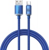 Фото товара Кабель USB AM -> USB Type C Baseus Crystal Shine Series 100W 1.2 м Blue (CAJY000403)