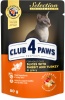 Фото товара Корм для котов Club 4 Paws Premium Кролик и индейка в соусе 80 г (4820083908996)