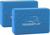 Фото Блок для йоги PowerPlay 4006 Blue Yoga Brick EVA 2 шт.
