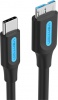 Фото товара Кабель USB Type C -> micro-BM Vention 1 м Black (CQABF)