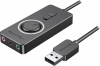 Фото товара Звуковая карта USB Vention Black (CDRBB)