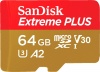Фото товара Карта памяти micro SDXC 64GB SanDisk Extreme Plus UHS-I V30 U8 (SDSQXBU-064G-GN6MA)