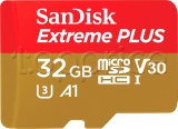 Фото Карта памяти micro SDHC 32GB SanDisk Extreme Plus UHS-I V30 U3 (SDSQXBG-032G-GN6MA)