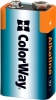 Фото товара Батарейки ColorWay Alkaline Power Krona/6LR61 BL 1шт. (CW-BA6LR61-1BL)