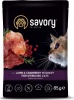 Фото товара Корм для котов Savory Cat Pouch For Sterilised With Lamb And Cranberry In Gravy 85 г (20093)