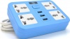 Фото товара Сетевой фильтр Voltronic 2 м 4 розетки 3 USB Blue (ТВ-Т15-Blue)