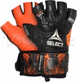 Фото Перчатки вратарские Select Goalkeeper Gloves Futsal Liga 33 Size 10 Black/Orange (609330-201-10)