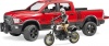 Фото товара Джип Bruder Dodge RAM 2500 с мотоциклистом (02502)