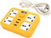 Фото товара Сетевой фильтр Voltronic 2 м 4 розетки 3 USB Yellow (ТВ-Т15-Yellow)
