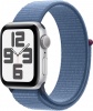 Фото товара Смарт-часы Apple Watch SE2 40mm GPS Silver Aluminium/Winter Blue Sport Loop (MRE33QP/A)