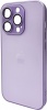 Фото товара Чехол для iPhone 15 Pro AG Glass Matt Frame Color Light Purple (AGMattFrameiP15PLPurple)
