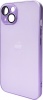 Фото товара Чехол для iPhone 14 AG Glass Matt Frame Color Light Purple (AGMattFrameiP14LPurple)