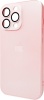 Фото товара Чехол для iPhone 12 Pro AG Glass Matt Frame Color Chanel Pink (AGMattFrameiP12PPink)