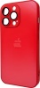 Фото товара Чехол для iPhone 12 Pro AG Glass Matt Frame Color Coke Red (AGMattFrameiP12PRed)