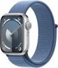 Фото товара Смарт-часы Apple Watch Series 9 41mm GPS Silver Aluminium/Winter Blue Sport Loop (MR923)