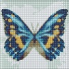 Фото товара Набор для творчества Идейка Алмазная мозаика без подрамника Голубая бабочка с АВ стразами (AMC7679)